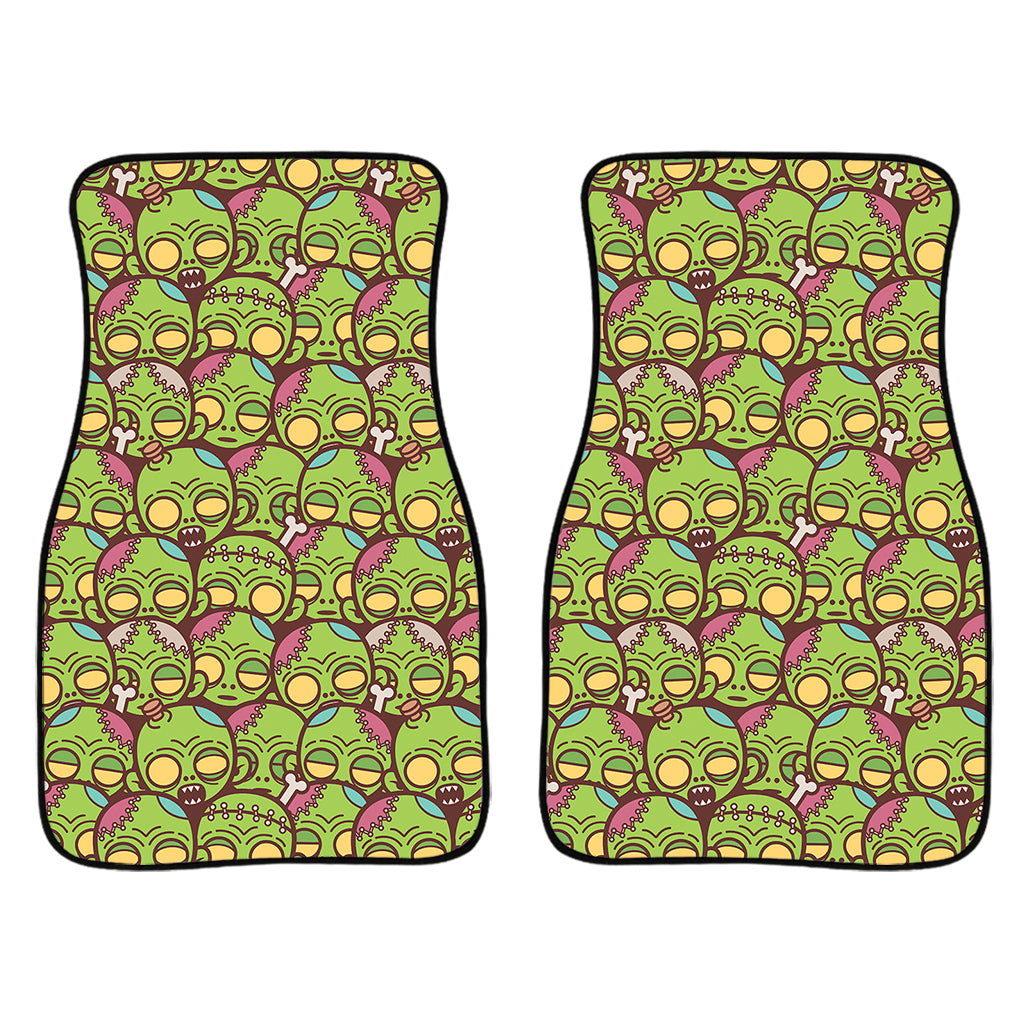 Cute Zombie Pattern Print Front And Back Car Floor Mats/ Front Car Mat