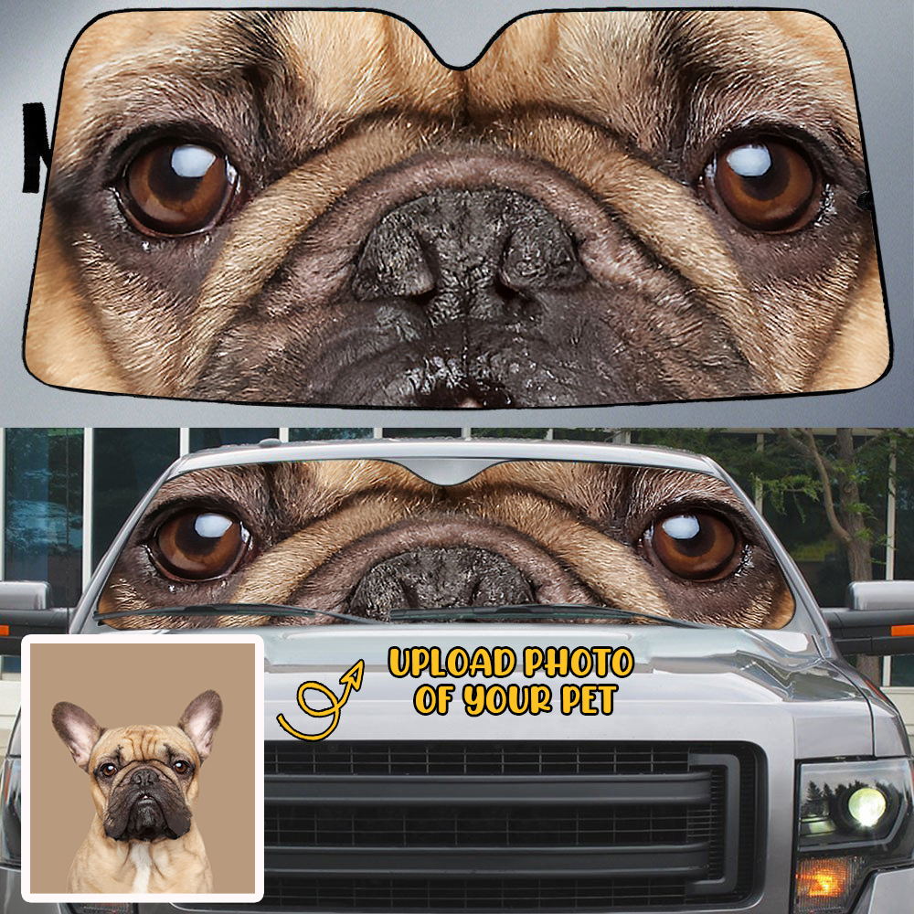 Personalized Photo Pet''s Eyes Beautiful Pet Eyes Car Sun Shade Cover Auto Windshield