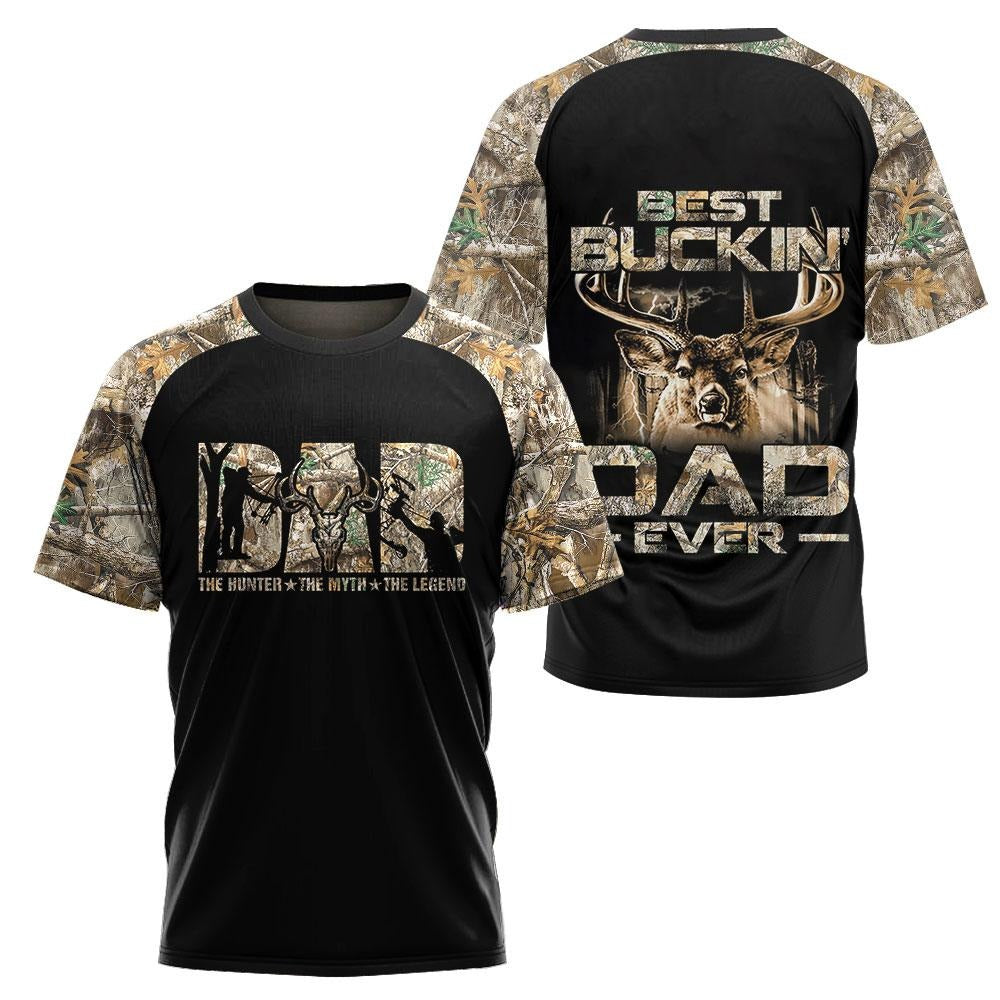 Hunting Dad The Hunter The Myth The Legend 3D All Over Printed Shirts Hoodie 3D Clothing For Dad On Father''s Day