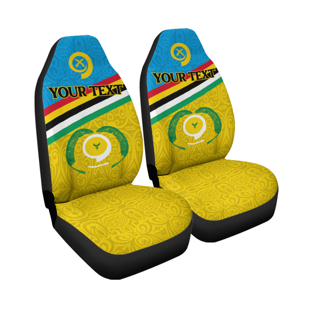 Custom Vanuatu Torba Province Car Seat Covers Flag Style