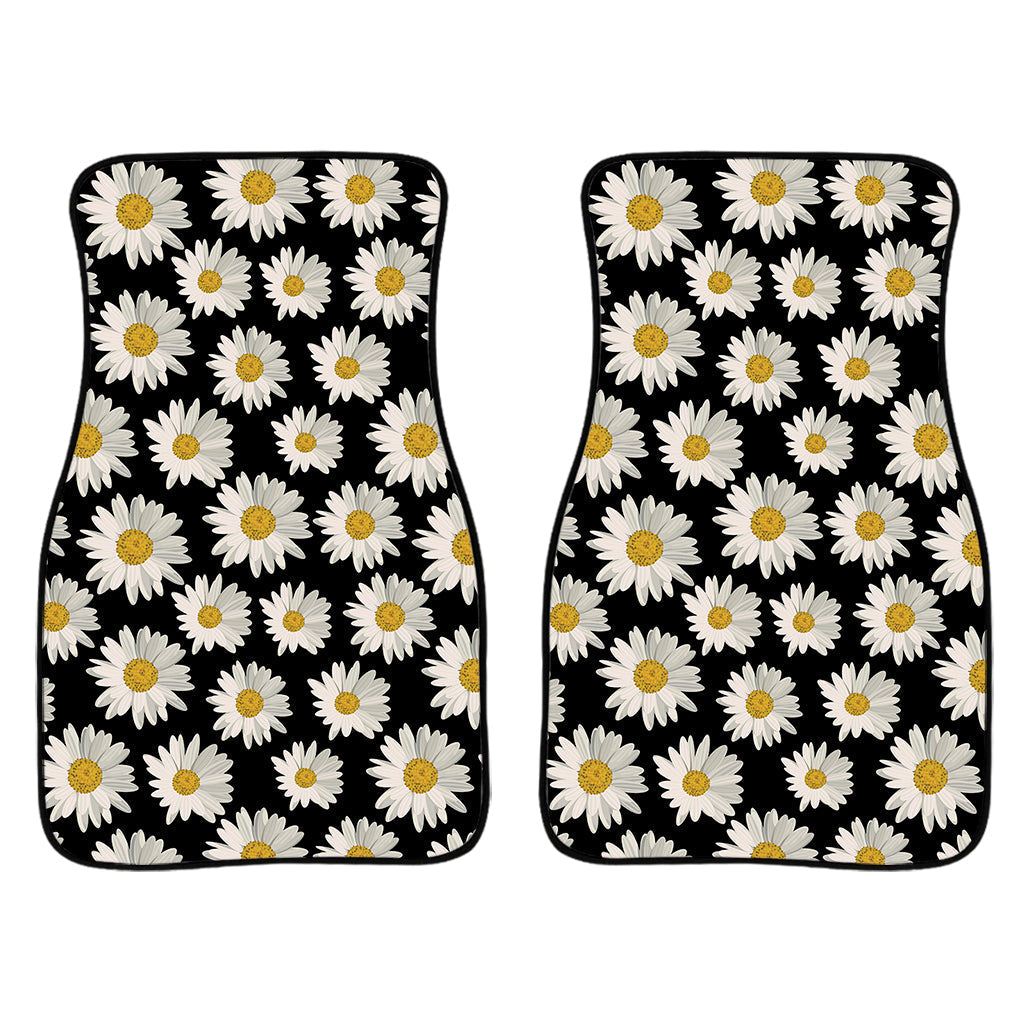 Daisy Flower Pattern Print Front And Back Car Floor Mats/ Front Car Mat