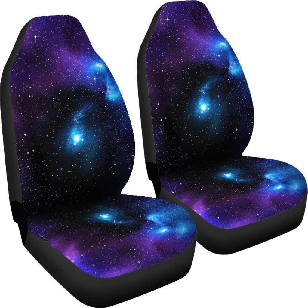 Dark Purple Blue Galaxy Space Print Universal Fit Car Seat Covers Coolspod