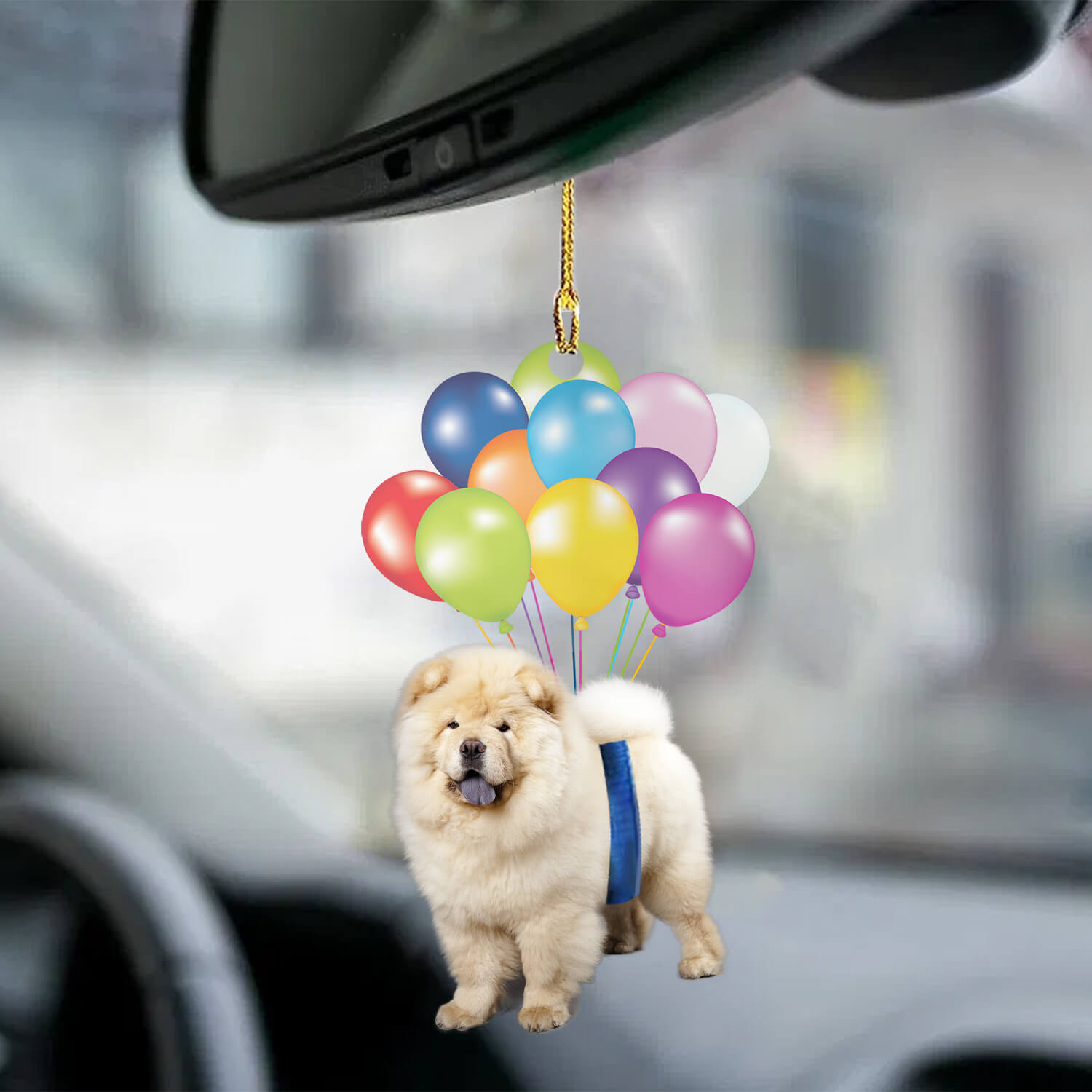 Balloon Dog Ornament Chow Chow Dog Fly With Bubbles Dog Hanging Ornament Coolspod
