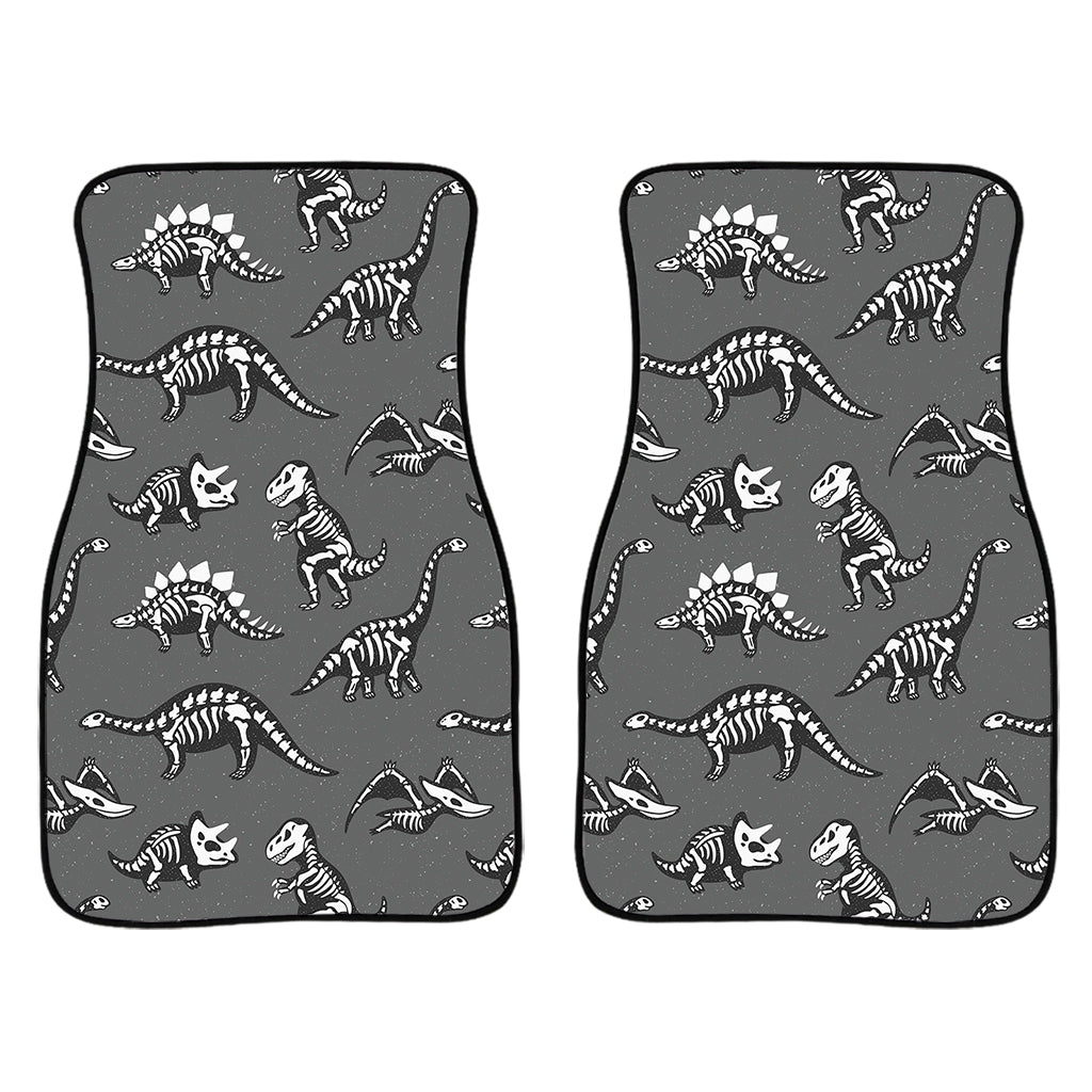 Dinosaur Fossil Pattern Print Front And Back Car Floor Mats/ Front Car Mat