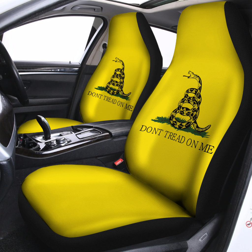 Don''t Tread On Me Gadsden Flag Print Universal Fit Car Seat Covers