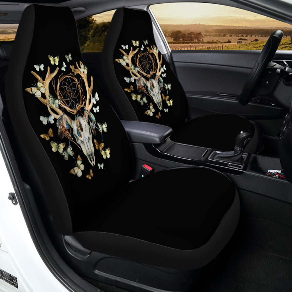 Dreamcatcher Deer Skull Print Universal Fit Car Seat Covers