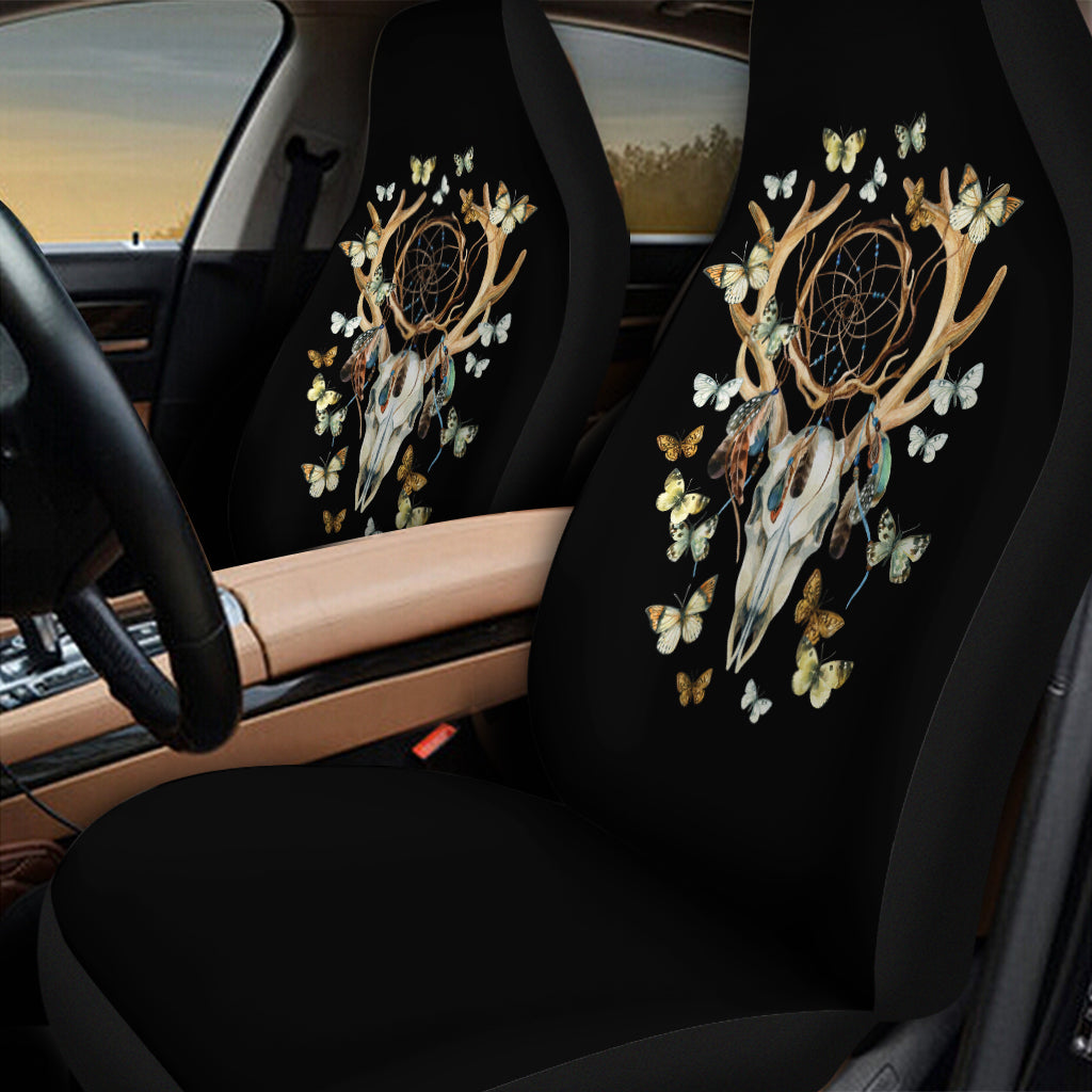 Dreamcatcher Deer Skull Print Universal Fit Car Seat Covers