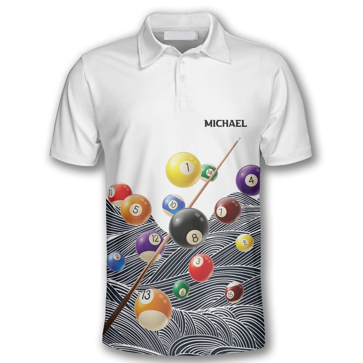 Retro Pattern Custom Billiard Shirts for Men/ Custom Billiard ball for Team/ Men