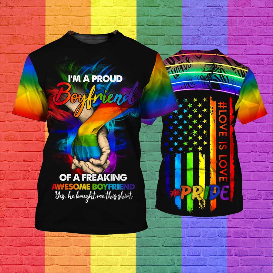 I''m A Proud Boyfriend/ Gift For Pride Month/ Gaymer Shirt/ Pride Shirts