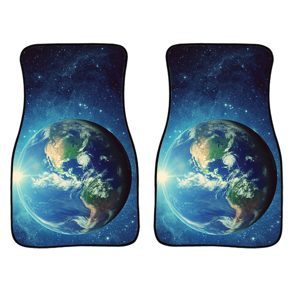 Earth And Space Print Front And Back Car Floor Mats/ Front Car Mat