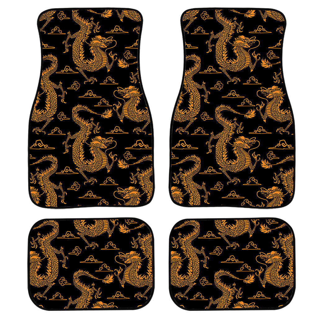 Eastern Dragon Pattern Print Front And Back Car Floor Mats/ Front Car Mat