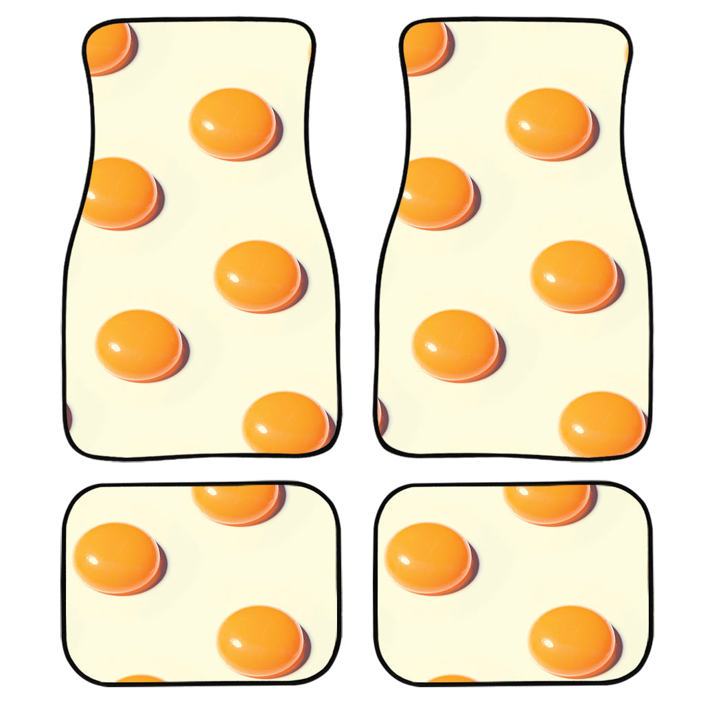 Egg Yolk Pattern Print Front And Back Car Floor Mats/ Front Car Mat