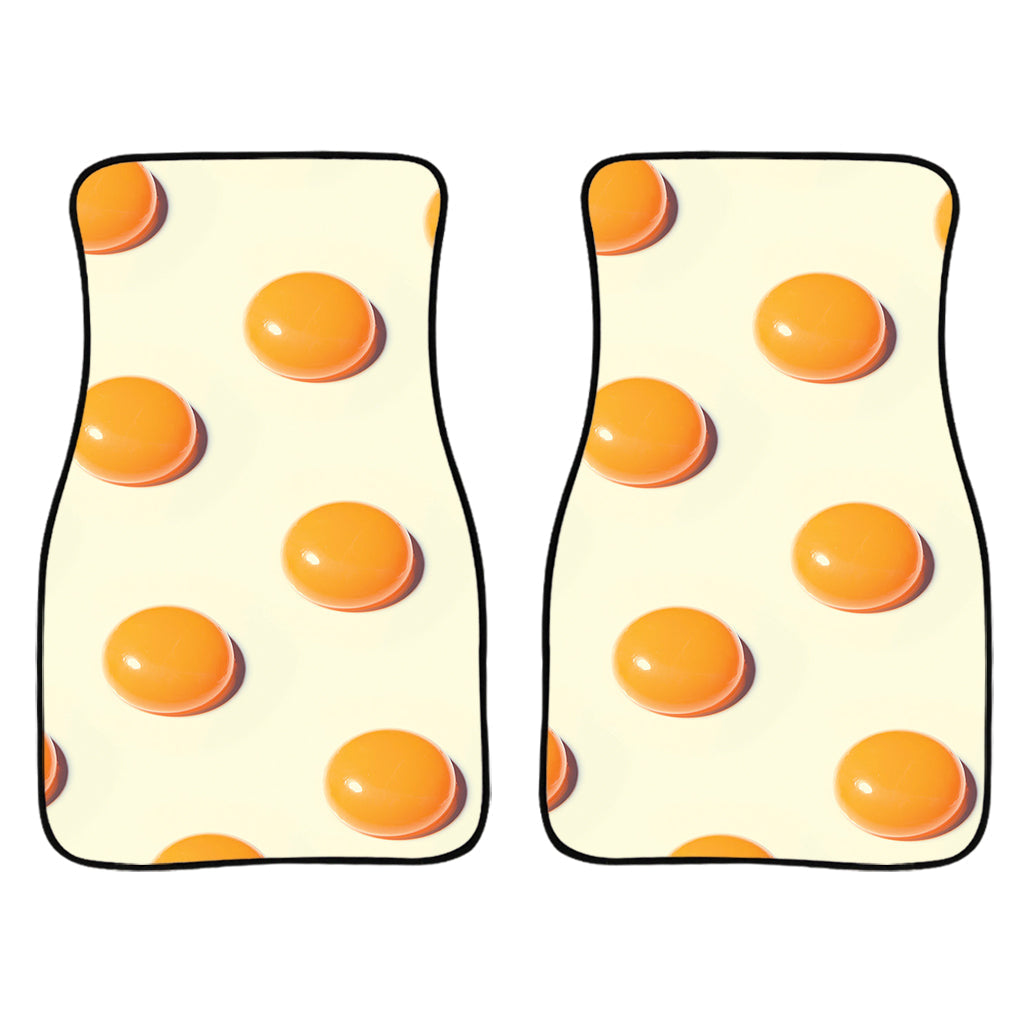 Egg Yolk Pattern Print Front And Back Car Floor Mats/ Front Car Mat