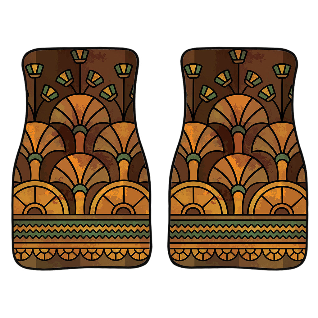Egyptian Ethnic Pattern Print Front And Back Car Floor Mats/ Front Car Mat