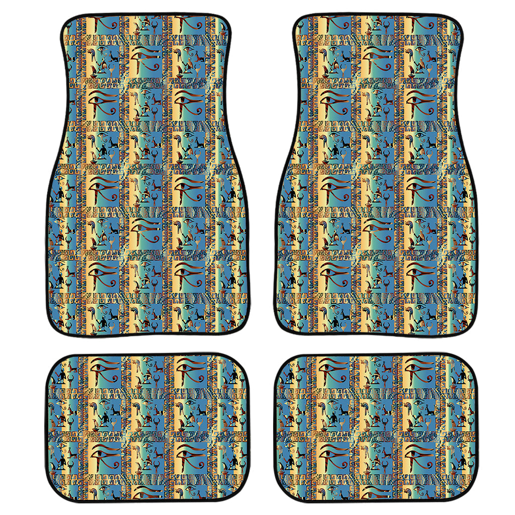 Egyptian Eye Of Horus Pattern Print Front And Back Car Floor Mats/ Front Car Mat