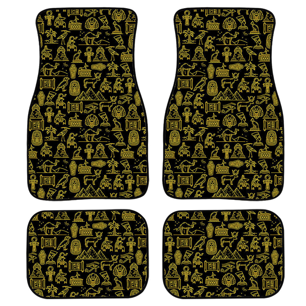 Egyptian Symbols Pattern Print Front And Back Car Floor Mats/ Front Car Mat