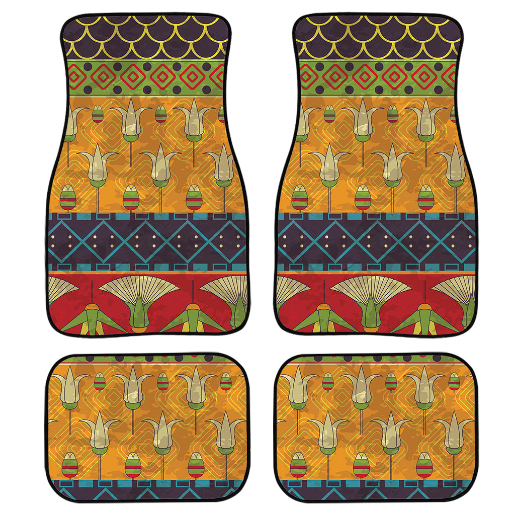 Egyptian Tribal Pattern Print Front And Back Car Floor Mats/ Front Car Mat