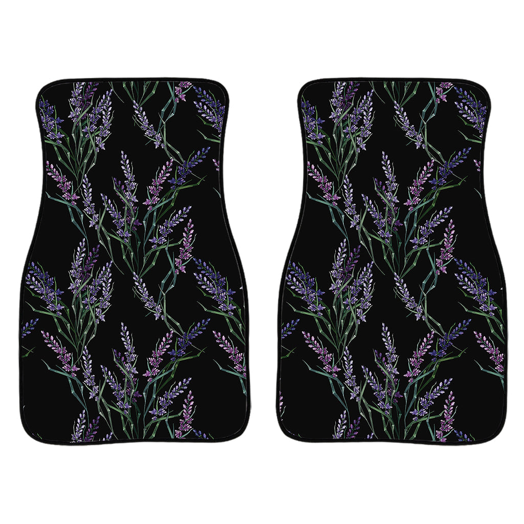 Embroidery Lavender Pattern Print Front And Back Car Floor Mats/ Front Car Mat