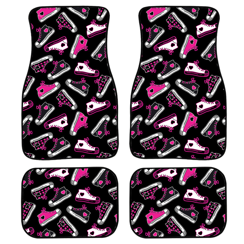 Emo Shoes Pattern Print Front And Back Car Floor Mats/ Front Car Mat
