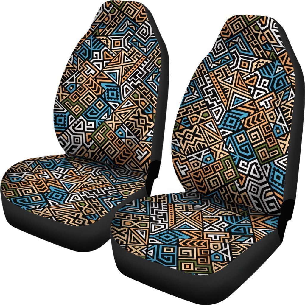 Ethnic Aztec Geometric Pattern Print Universal Fit Car Seat Covers