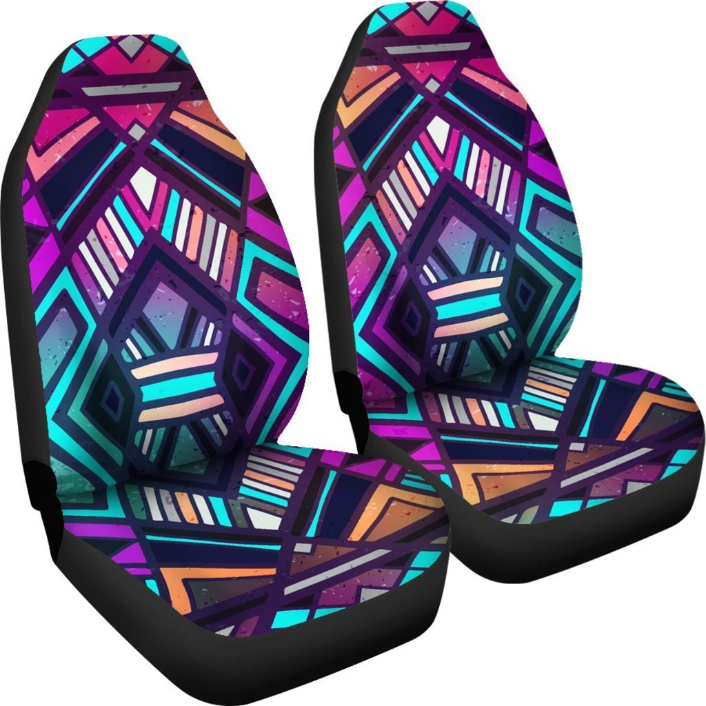 Ethnic Aztec Trippy Print Universal Fit Car Seat Covers