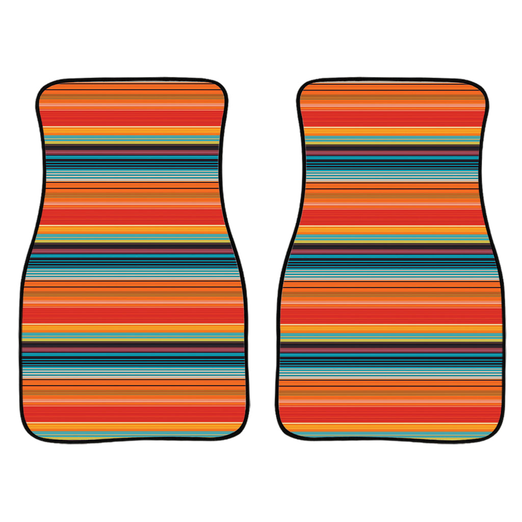 Ethnic Mexican Blanket Pattern Print Front And Back Car Floor Mats/ Front Car Mat