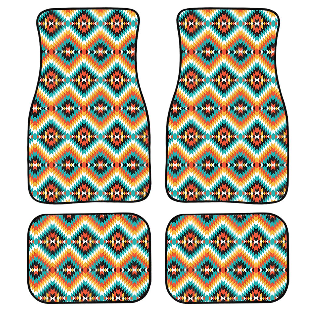 Ethnic Native American Pattern Print Front And Back Car Floor Mats/ Front Car Mat