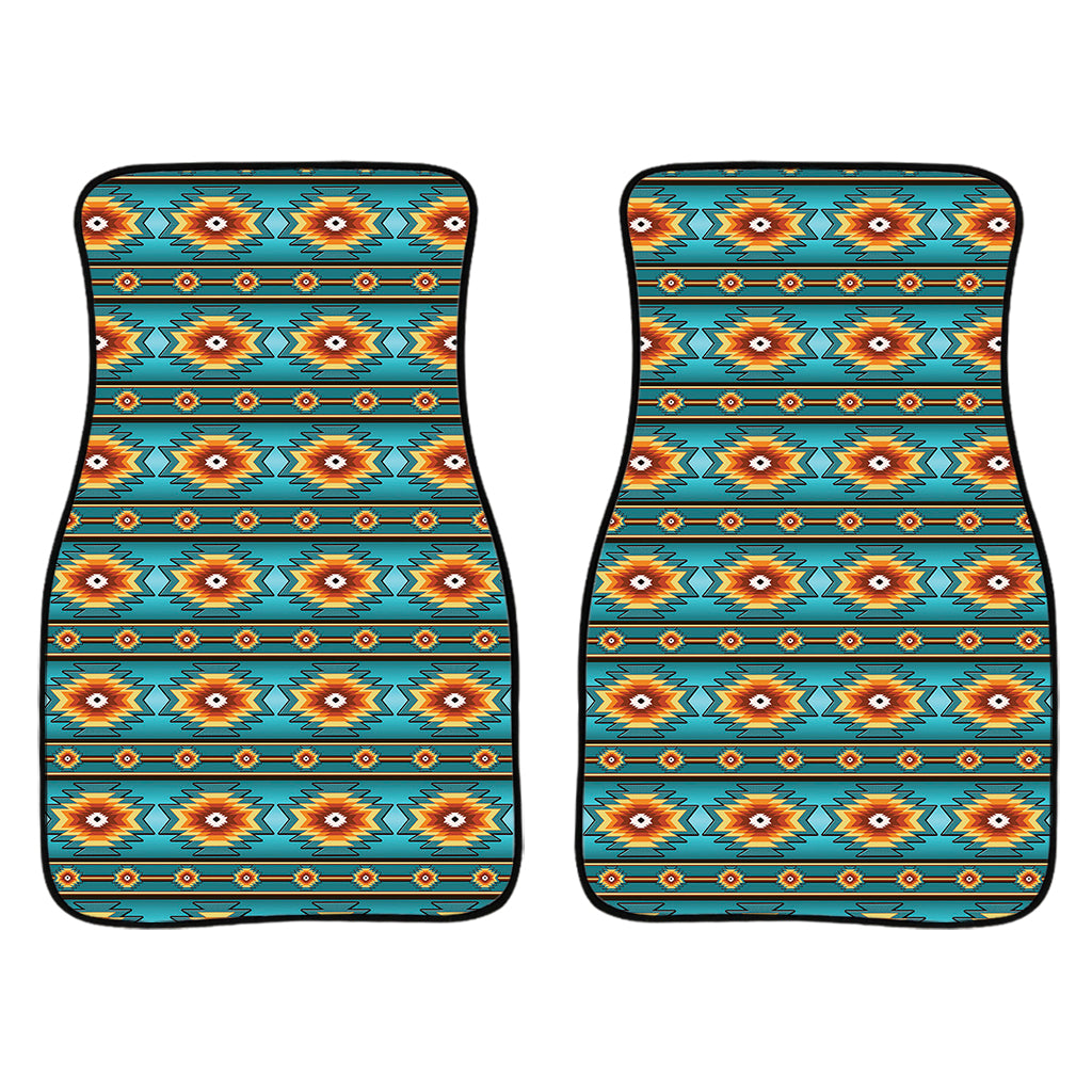 Ethnic Southwestern Navajo Pattern Print Front And Back Car Floor Mats/ Front Car Mat