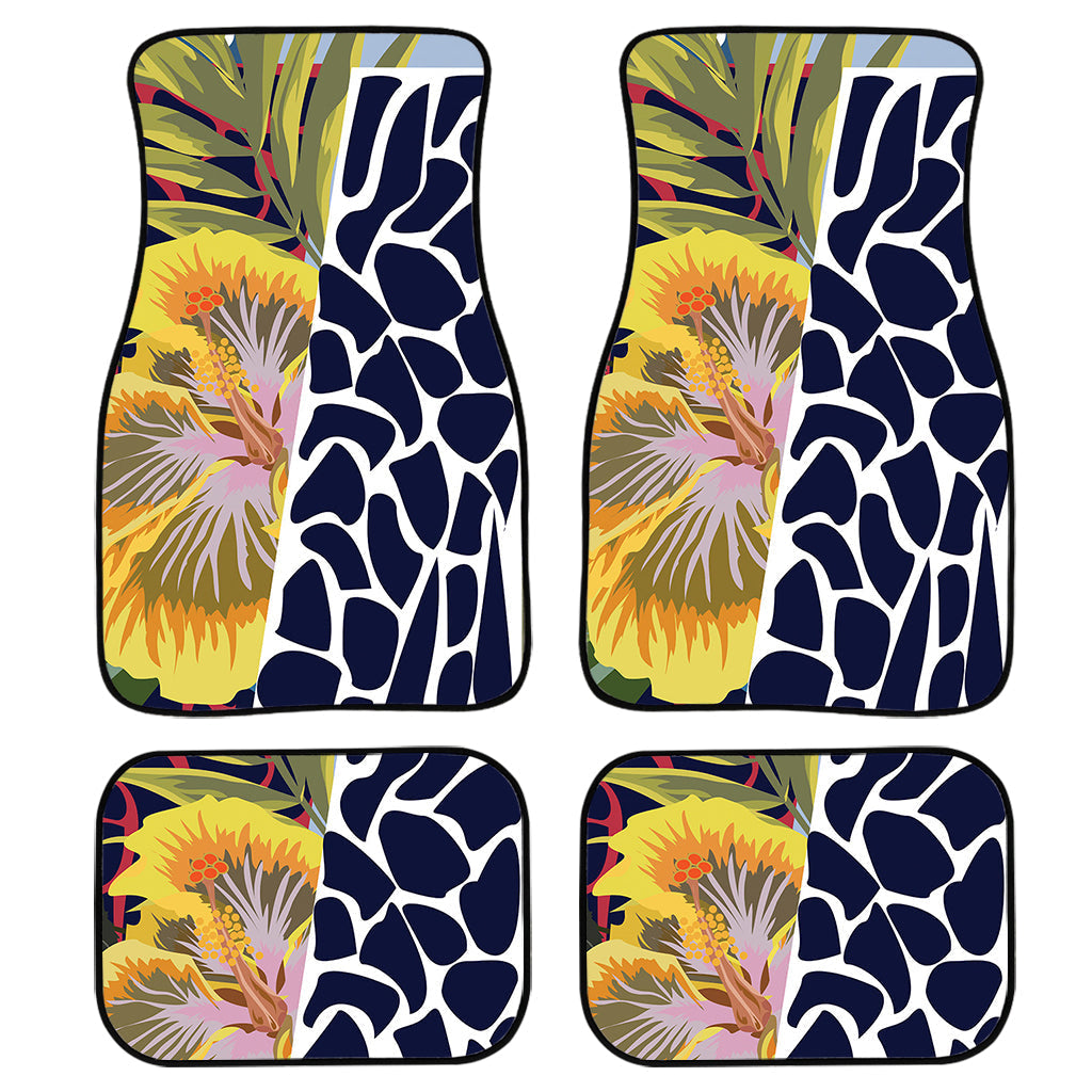 Exotic Patchwork Pattern Print Front And Back Car Floor Mats/ Front Car Mat