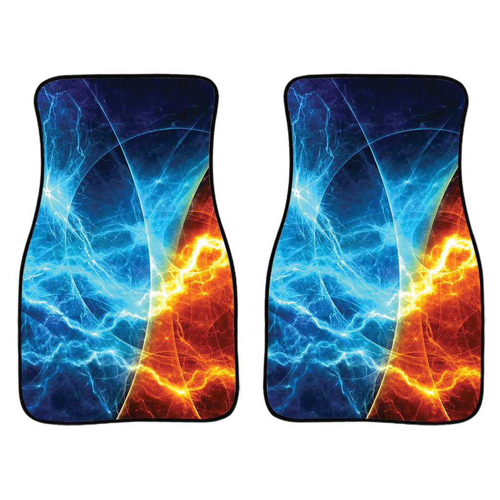 Fire And Ice Energy Print Front And Back Car Floor Mats/ Front Car Mat