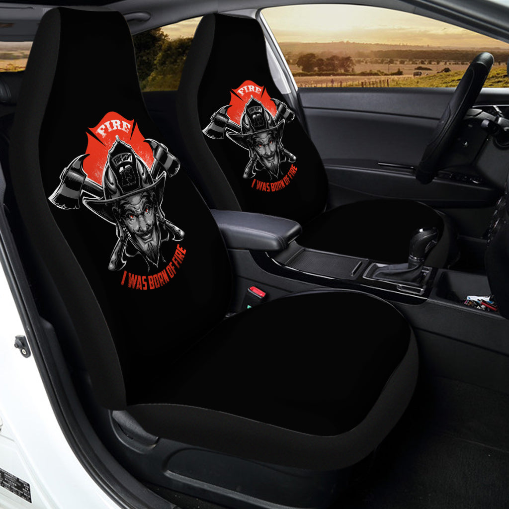 Firefighter Devil Print Universal Fit Car Seat Covers