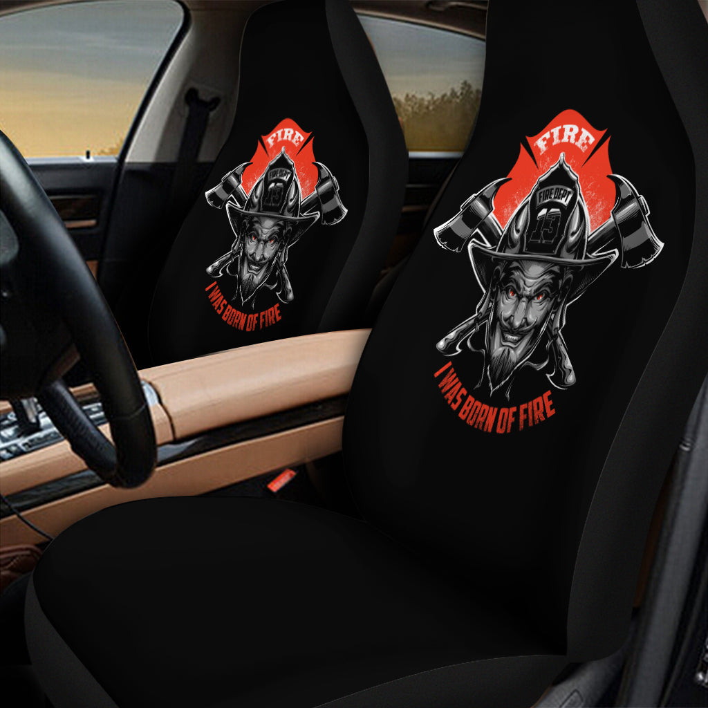 Firefighter Devil Print Universal Fit Car Seat Covers