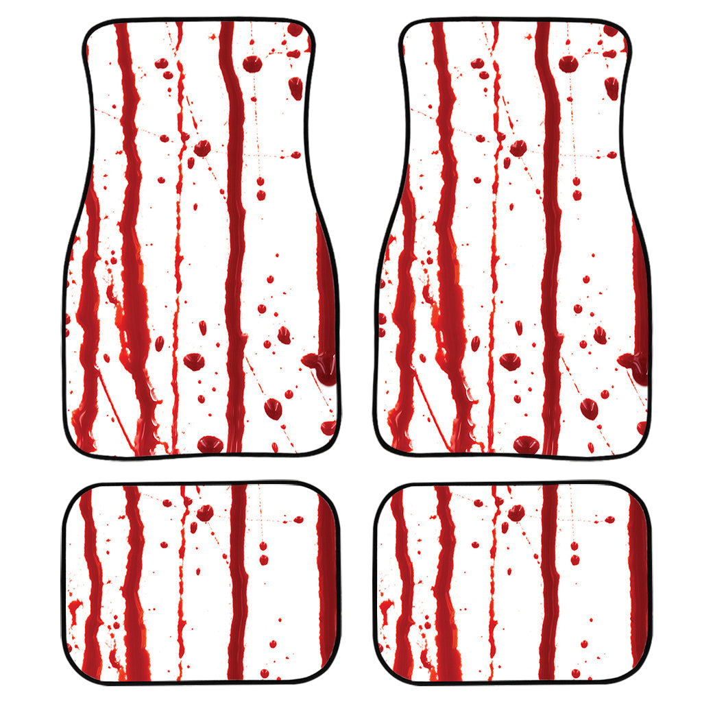 Flowing Red Blood Print Front And Back Car Floor Mats/ Front Car Mat