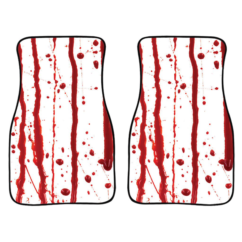 Flowing Red Blood Print Front And Back Car Floor Mats/ Front Car Mat