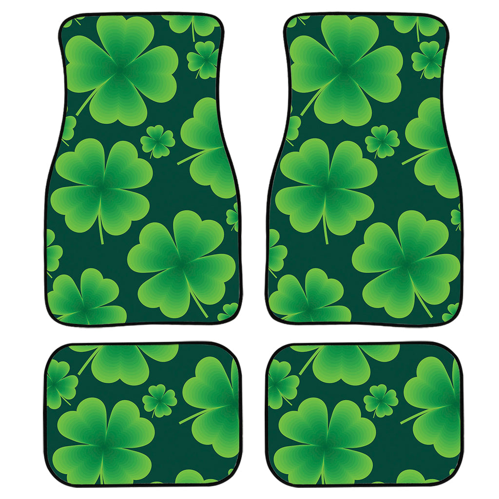 Four-Leaf Clover St. Patrick''S Day Print Front And Back Car Floor Mats/ Front Car Mat