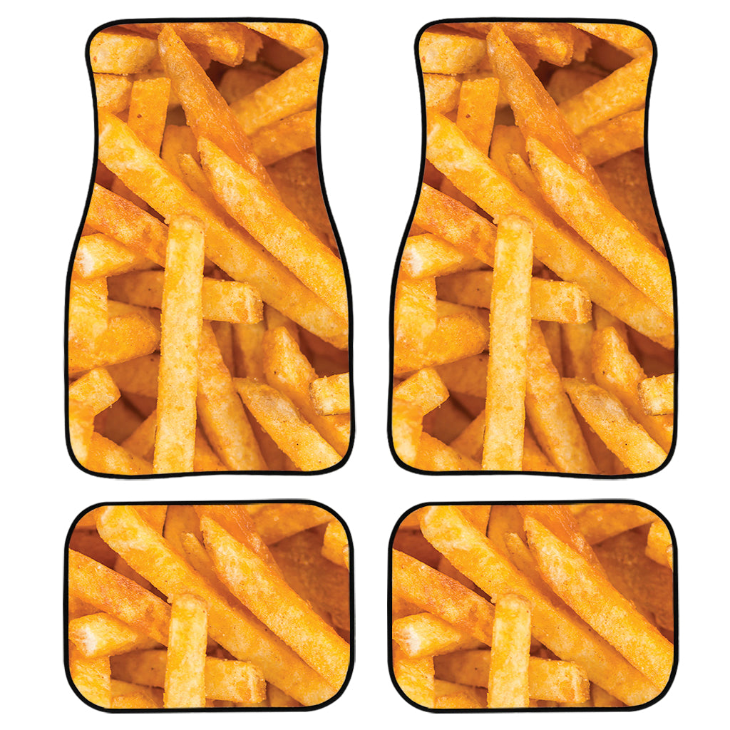 French Fries Texture Print Front And Back Car Floor Mats/ Front Car Mat