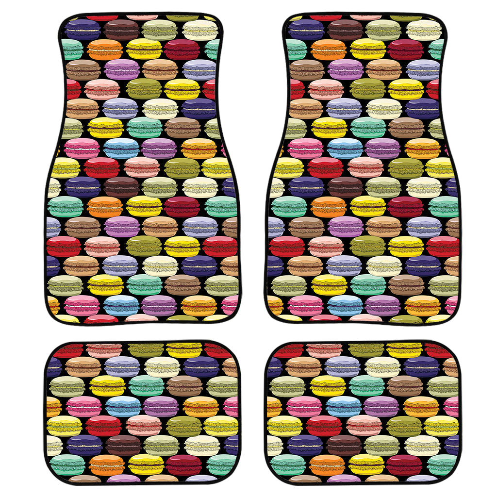 French Macarons Pattern Print Front And Back Car Floor Mats/ Front Car Mat