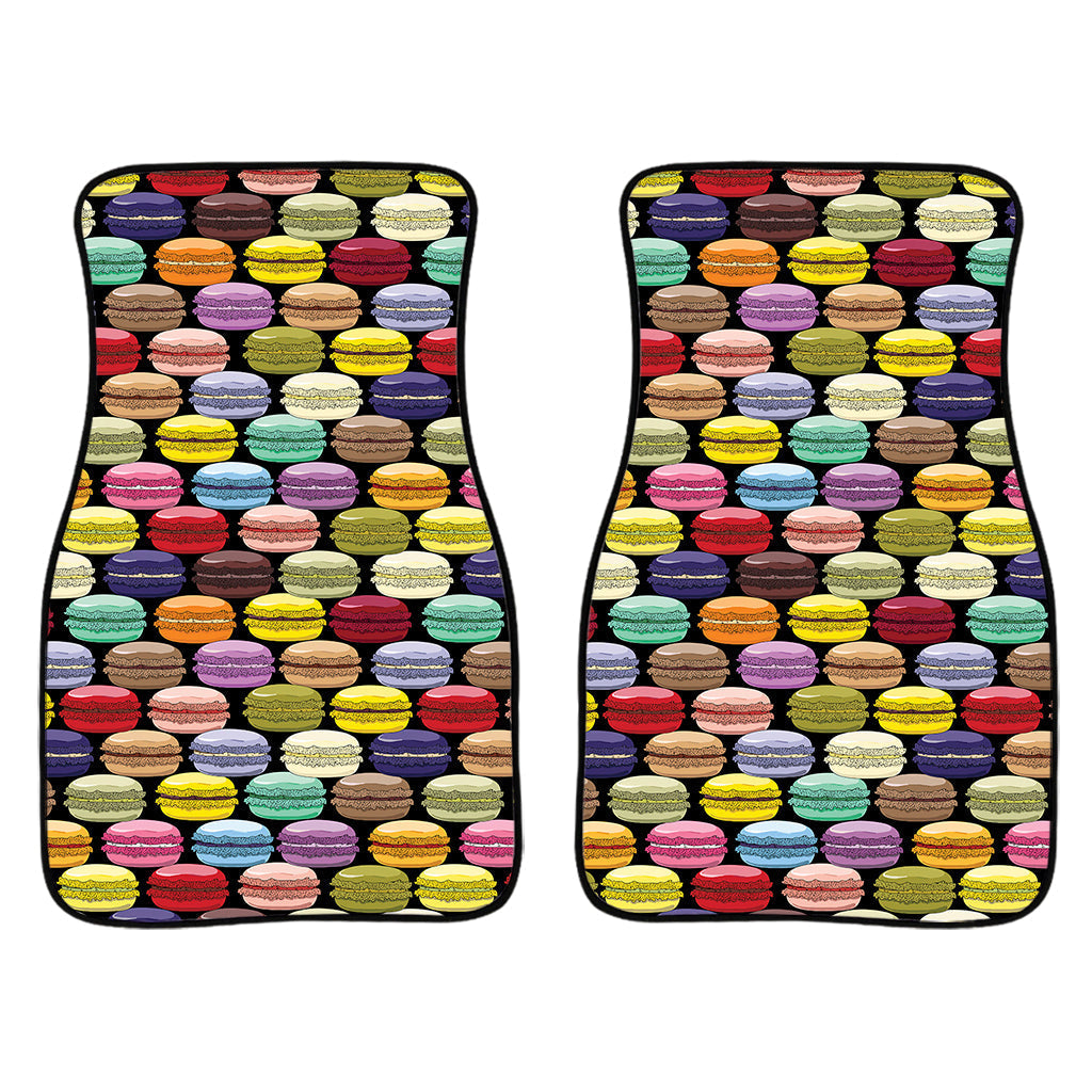 French Macarons Pattern Print Front And Back Car Floor Mats/ Front Car Mat