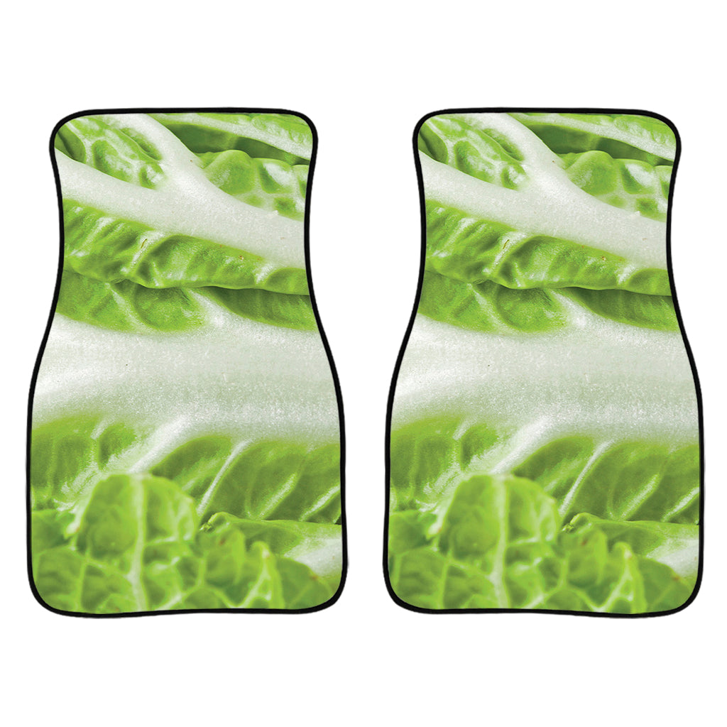 Fresh Cabbage Leaf Print Front And Back Car Floor Mats/ Front Car Mat