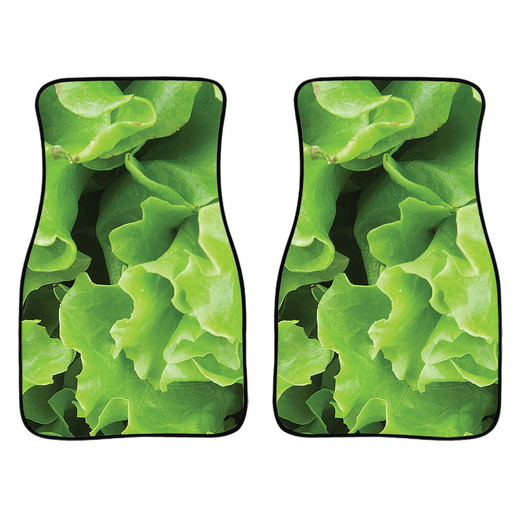 Fresh Lettuce Leaves Print Front And Back Car Floor Mats/ Front Car Mat