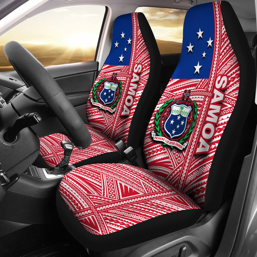 Samoa Flag Polynesian Car Seat Covers