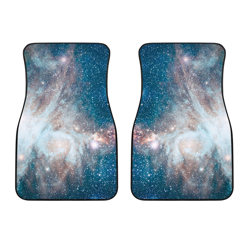White Cloud Galaxy Space Print Front And Back Car Floor Mats/ Front Car Mat