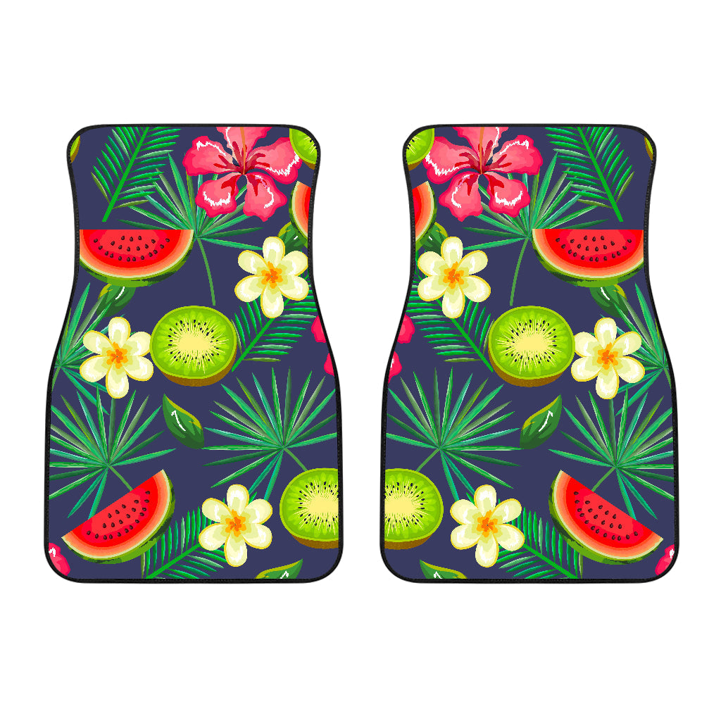 Aloha Tropical Watermelon Pattern Print Front And Back Car Floor Mats/ Front Car Mat