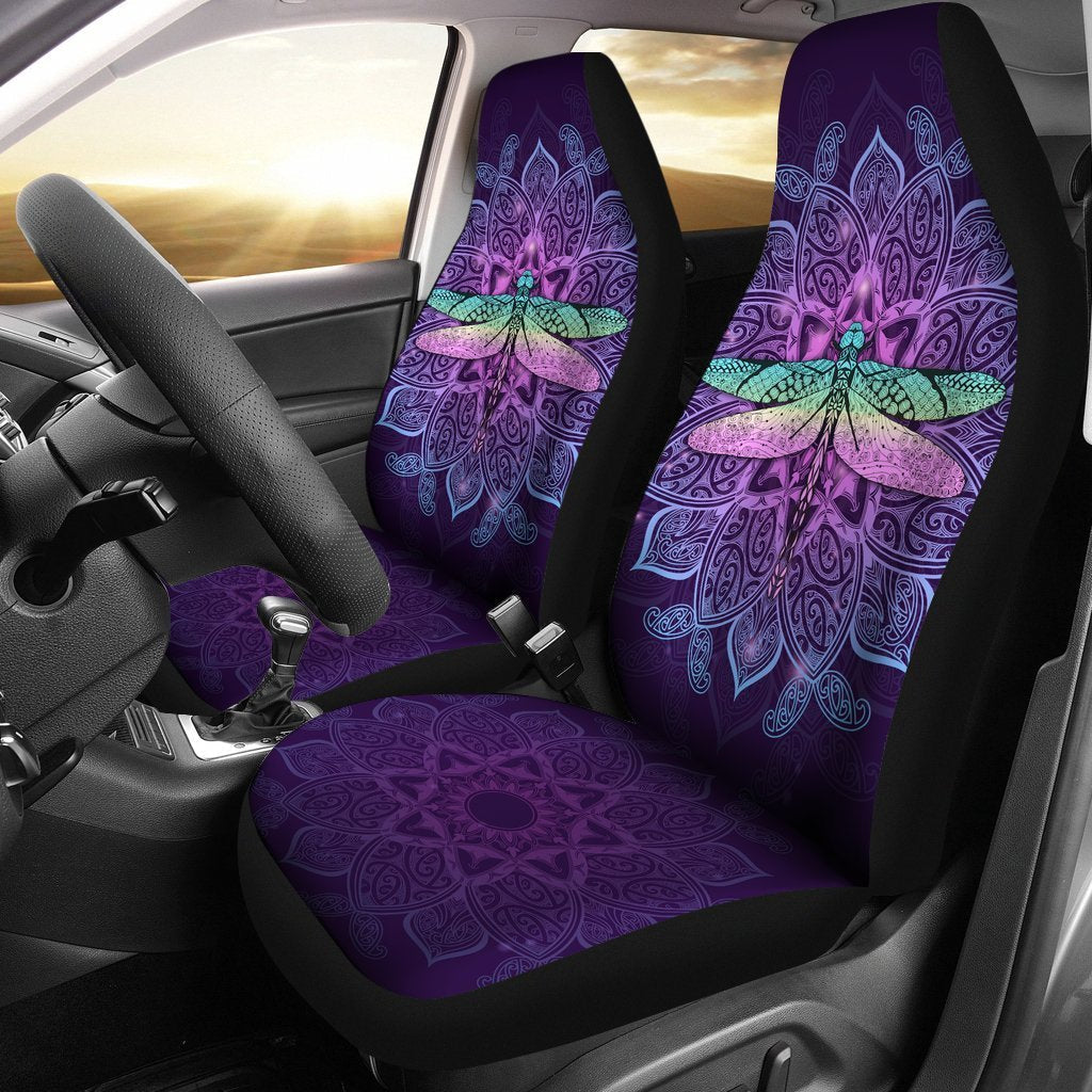 Maori Mandala Dragonfly Car Seat Covers