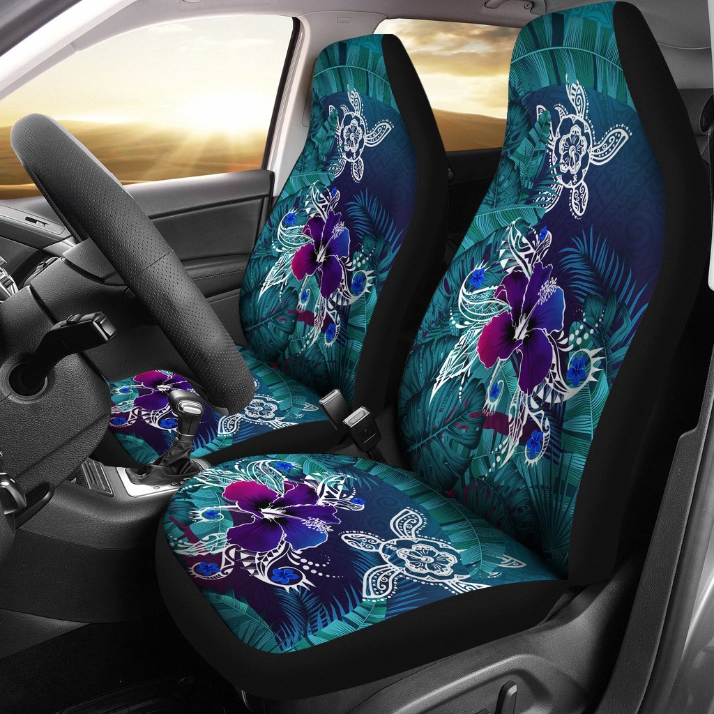 Hawaii Car Seat Covers Hawaii Turtle Flowers And Palms Retro Carseat Cover