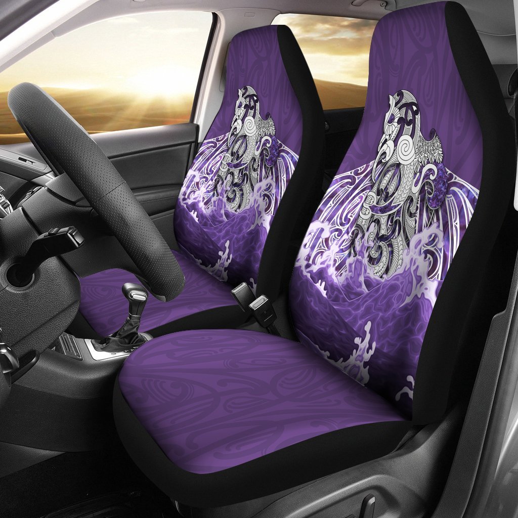 Maori Manaia The Blue Sea Car Seat Cover/ Purple