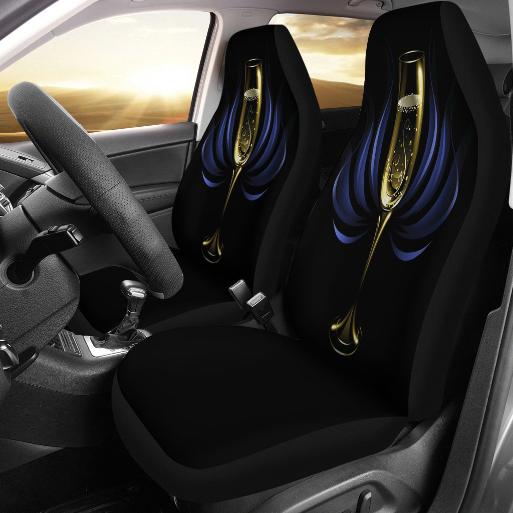 Champagne Glass Universal Fit Car Seat Covers