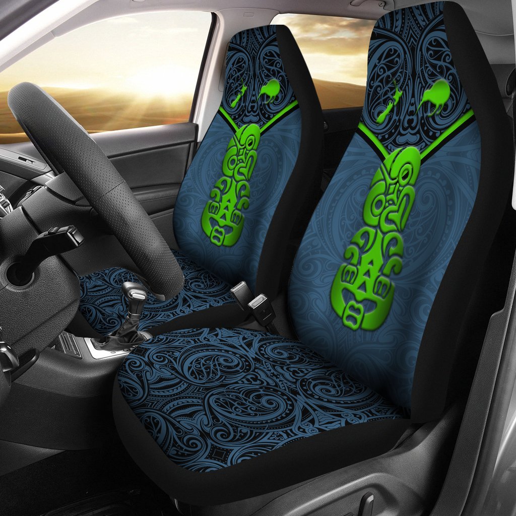 New Zealand Maori Rugby Car Seat Covers Pride Version Navy