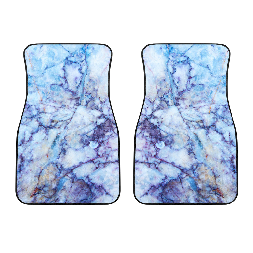 Blue Marble Print Front And Back Car Floor Mats/ Front Car Mat