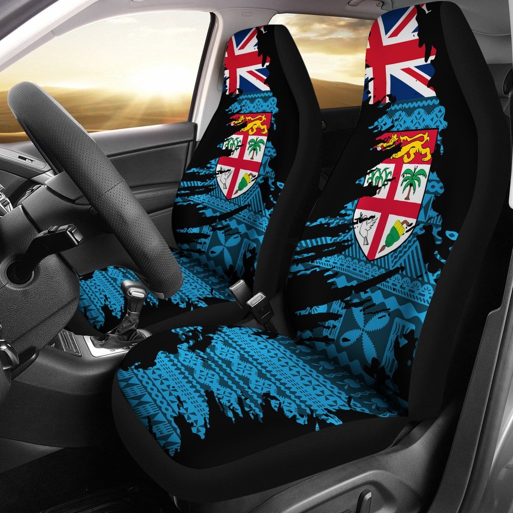 Fiji Tapa Car Seat Cover Fiji Flag Painting